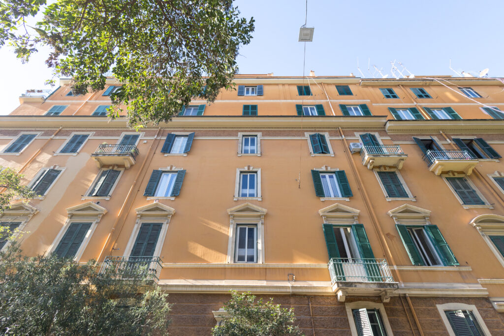 Il palazzo della casa vacanze a Piazza Bologna